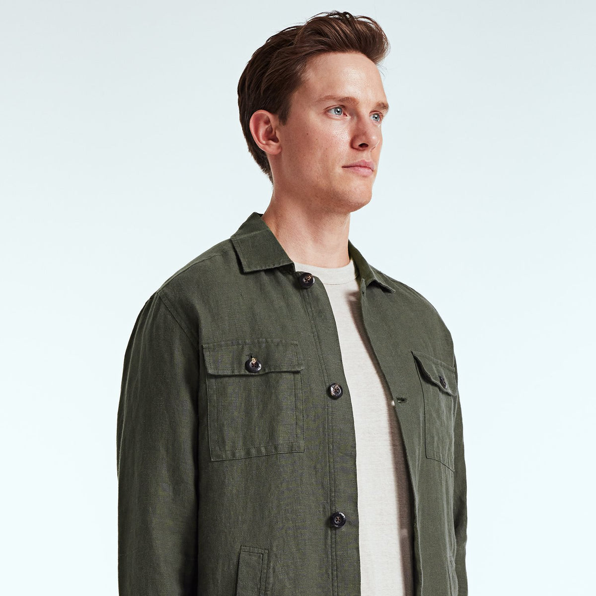 LINEN OVERSHIRT MALE OVERSHIRT | BLUEMINT