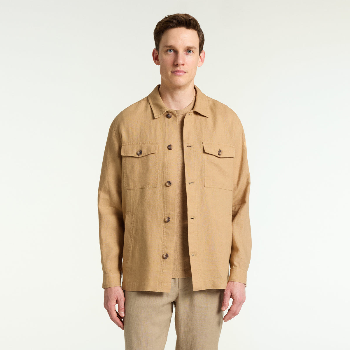 LINEN OVERSHIRT ERKEK OVERSHIRT | BLUEMINT