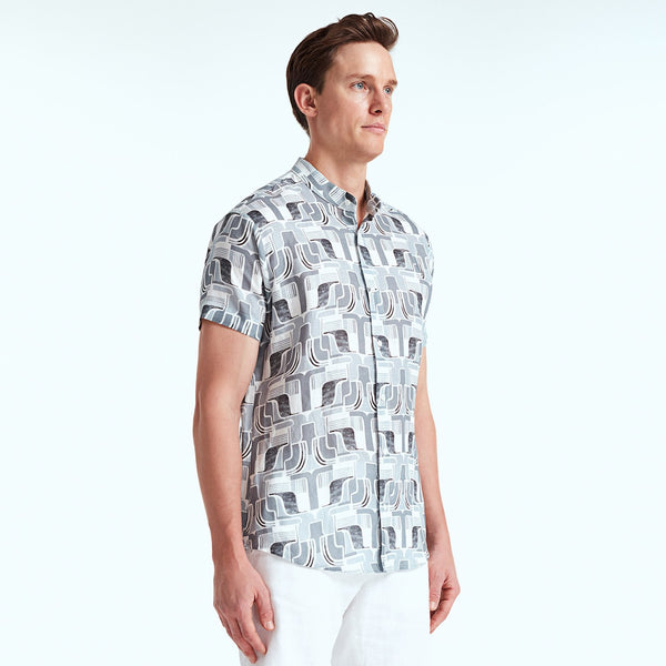 Bluemint eric short sleeve printed shirt