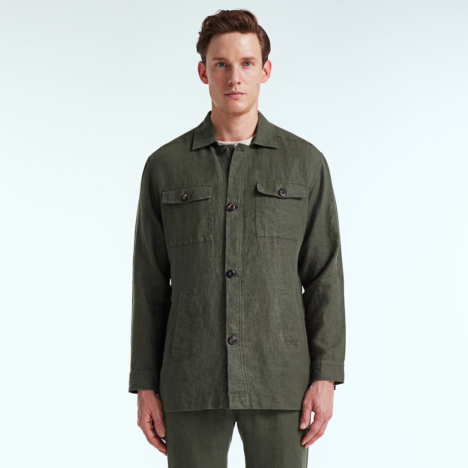LINEN OVERSHIRT MALE OVERSHIRT | BLUEMINT