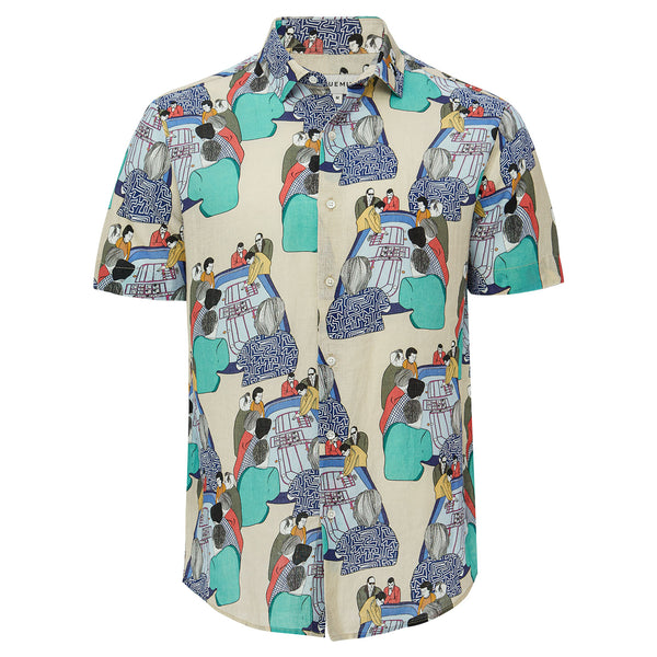Bluemint luca short sleeve printed gömlek