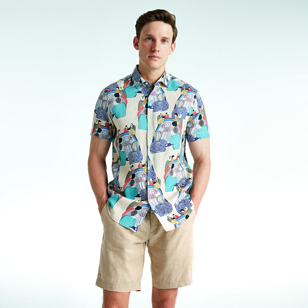 Bluemint luca short sleeve printed gömlek