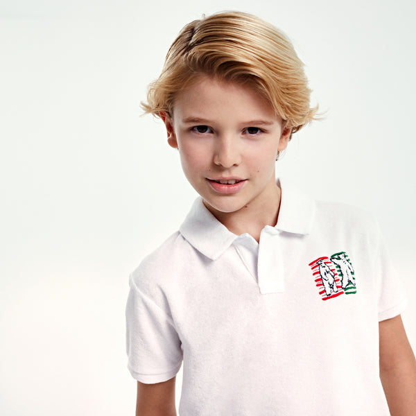 Bluemint ollie embroidered kids polo shirt
