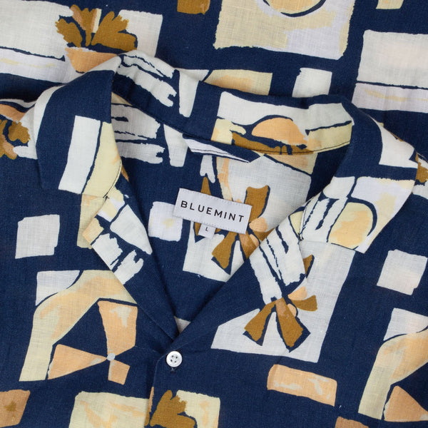 Bluemint mars printed gömlek