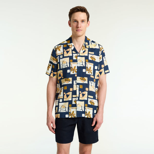 Bluemint mars printed gömlek