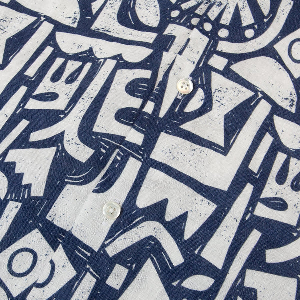 Bluemint mars printed gömlek