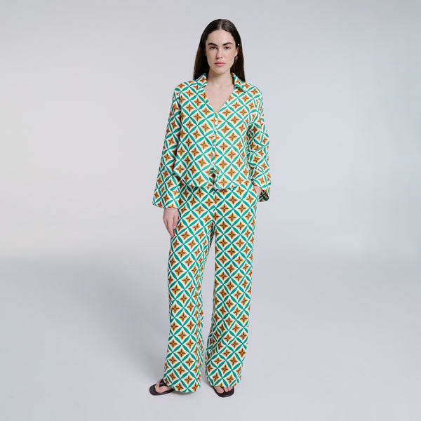 Bluemint bijou printed gömlek