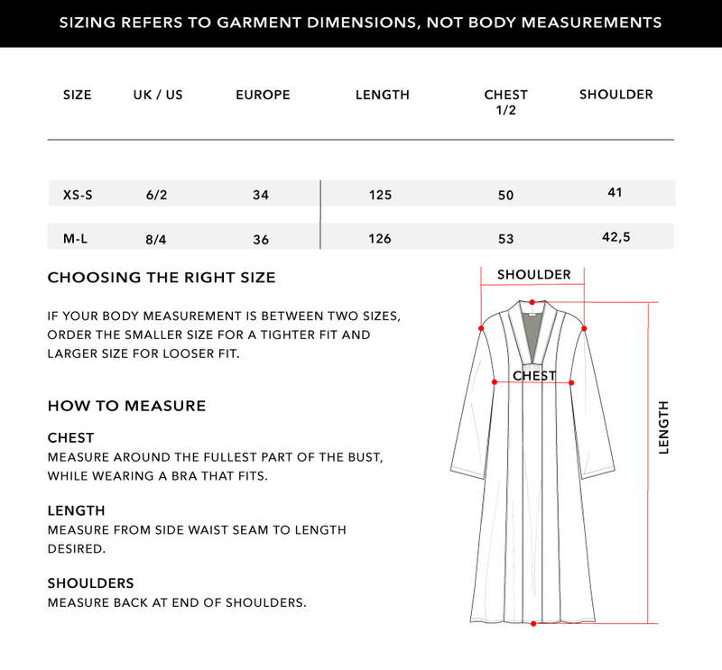 Size Chart 1