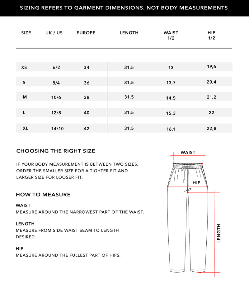 Size Chart 2