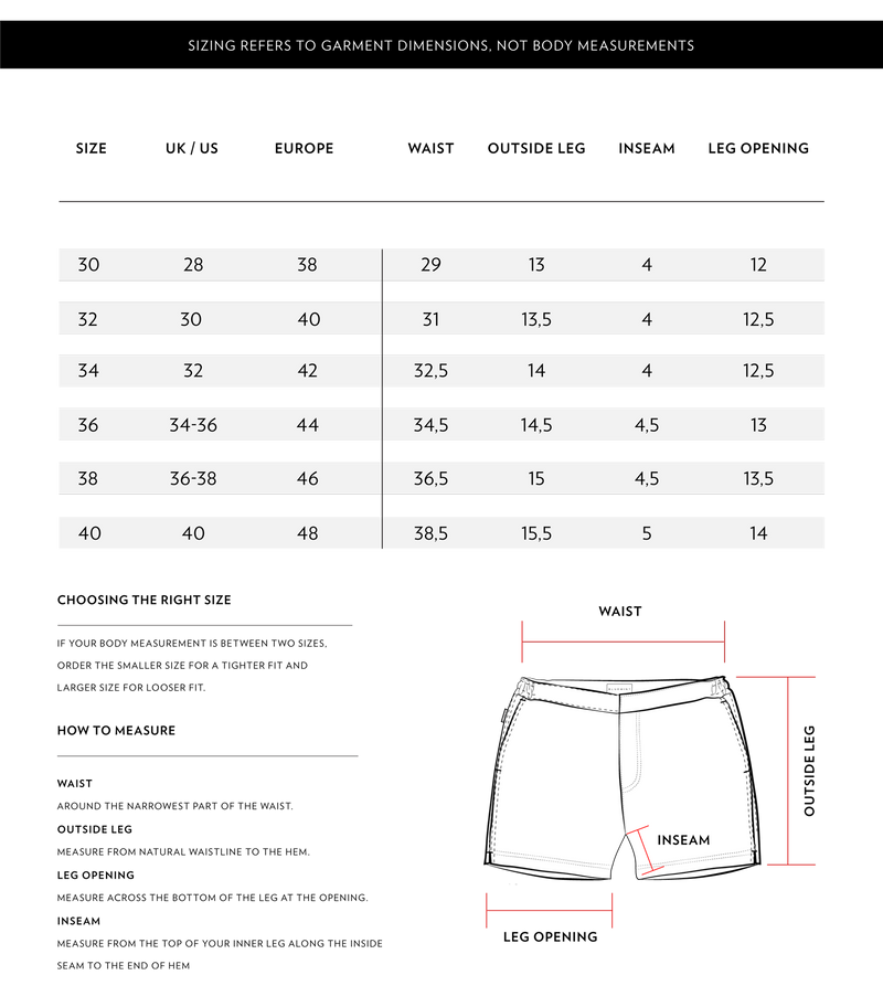 Size Chart 2