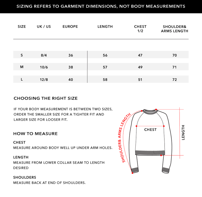 Size Chart 1