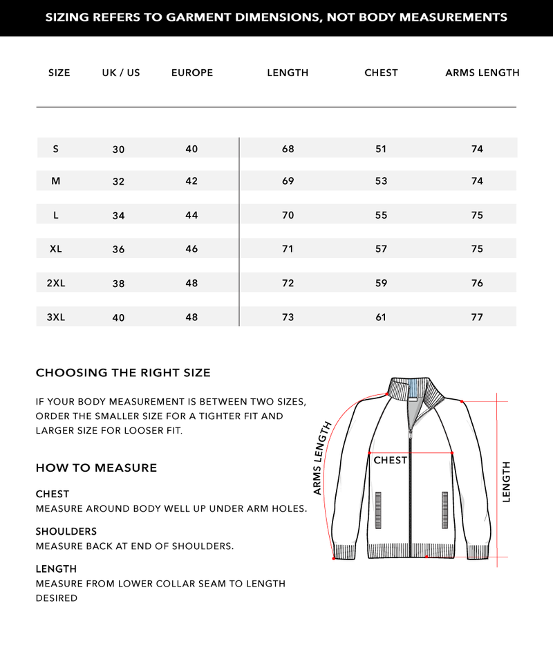 Size Chart 1