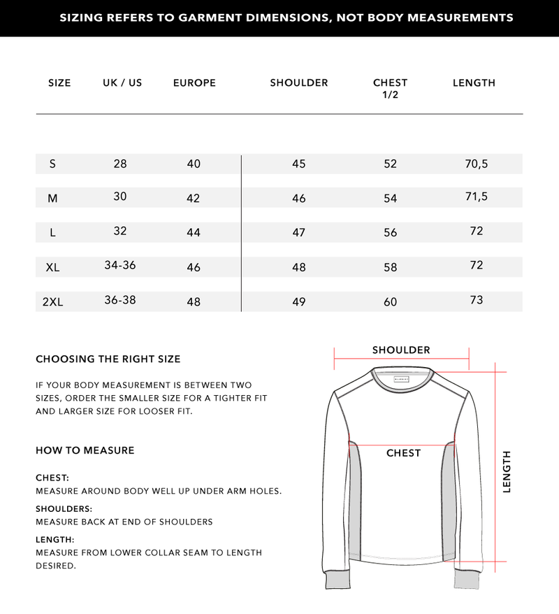 Size Chart 1