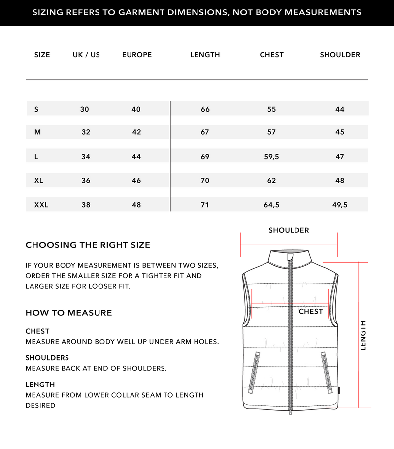 Size Chart 1
