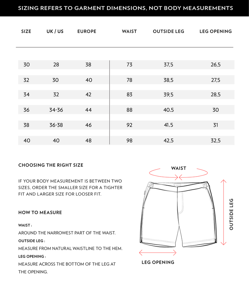 Size Chart 1