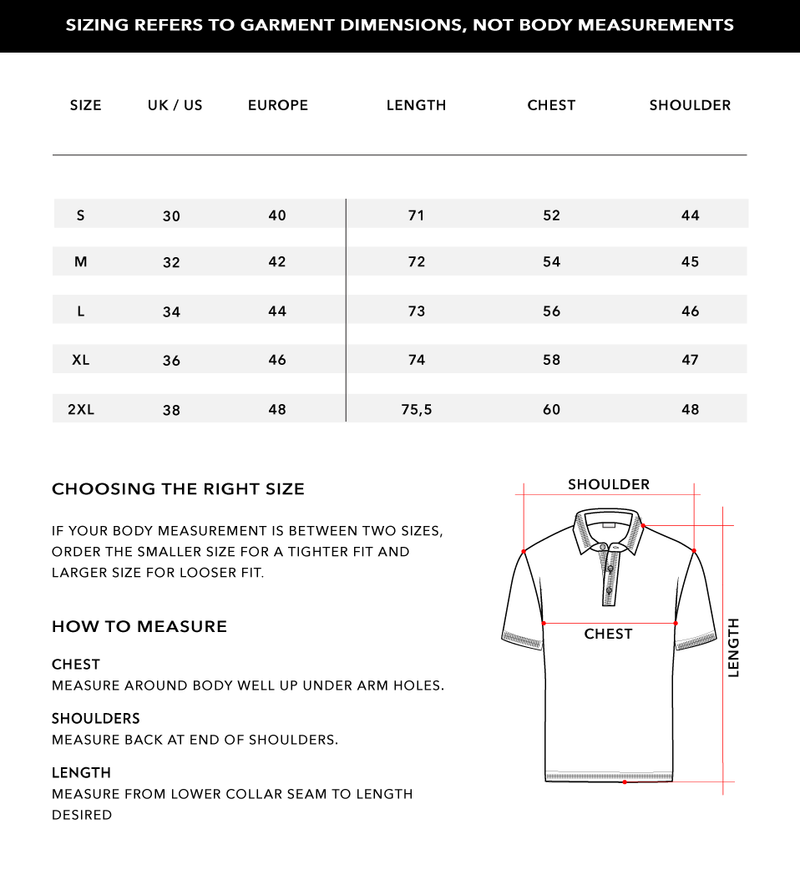 Size Chart 1