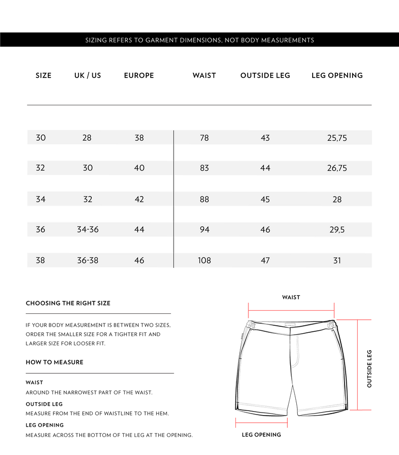 Size Chart 1