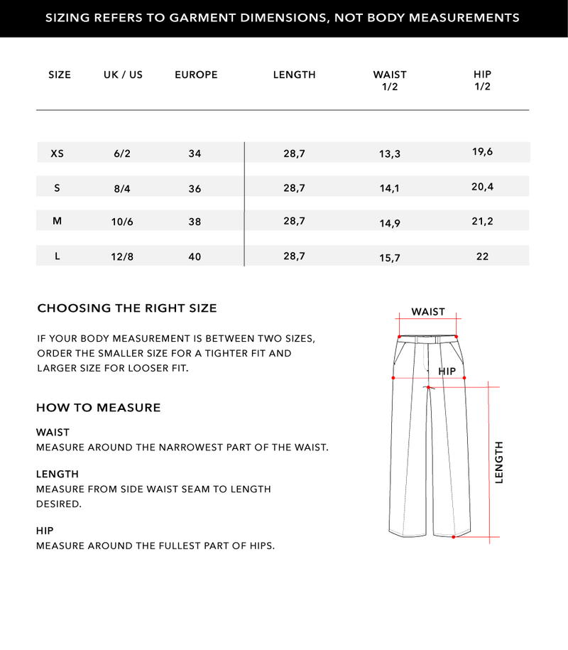Size Chart 2