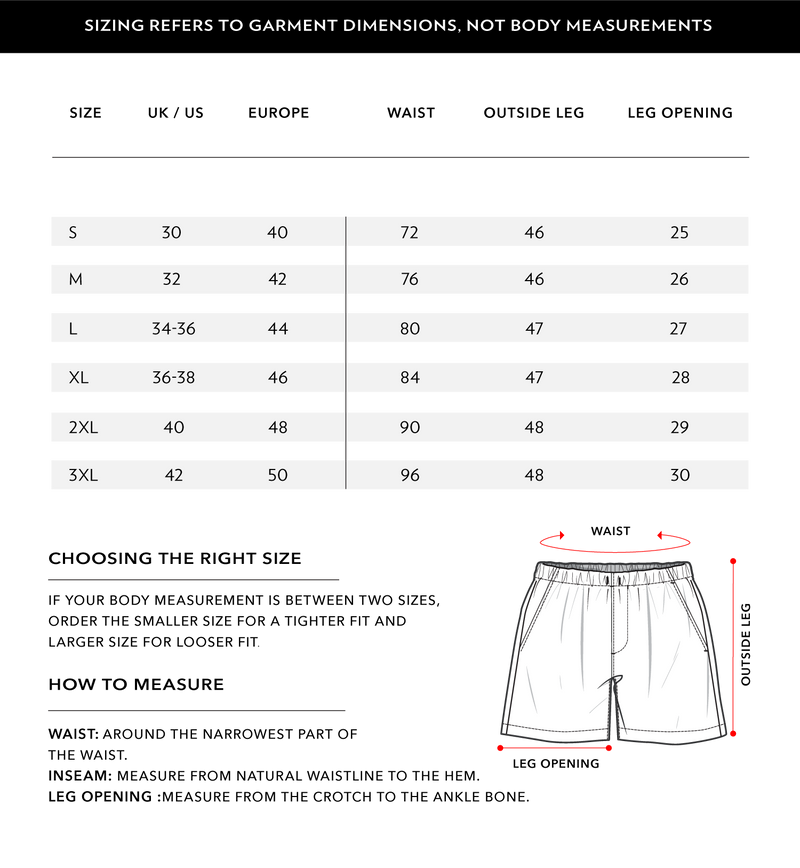 Size Chart 1