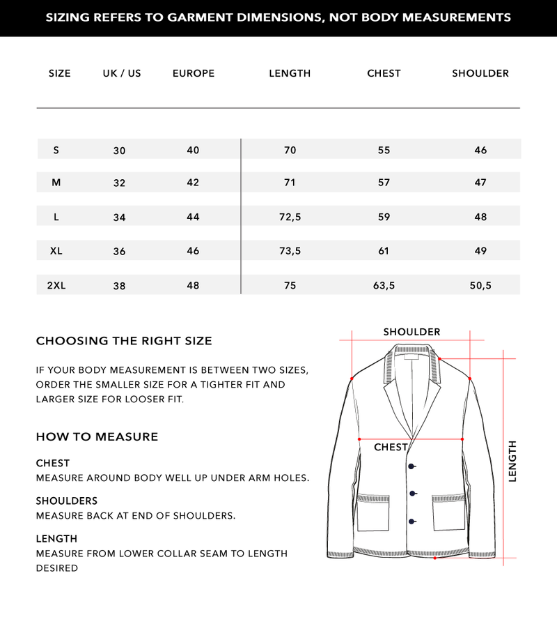 Size Chart 1