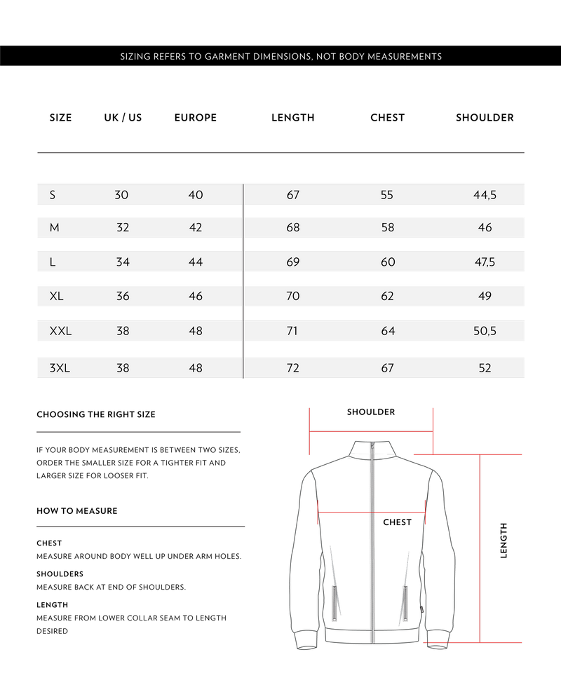 Size Chart 1