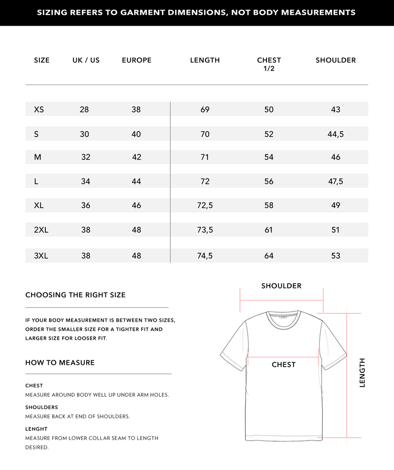 Size Chart 1