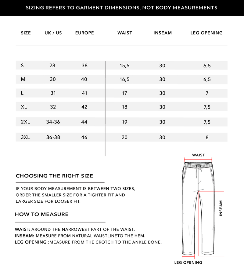 Size Chart 2