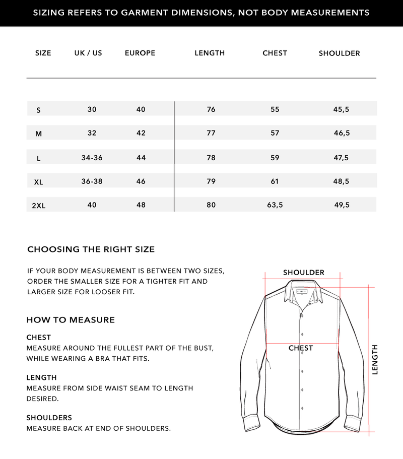Size Chart 1