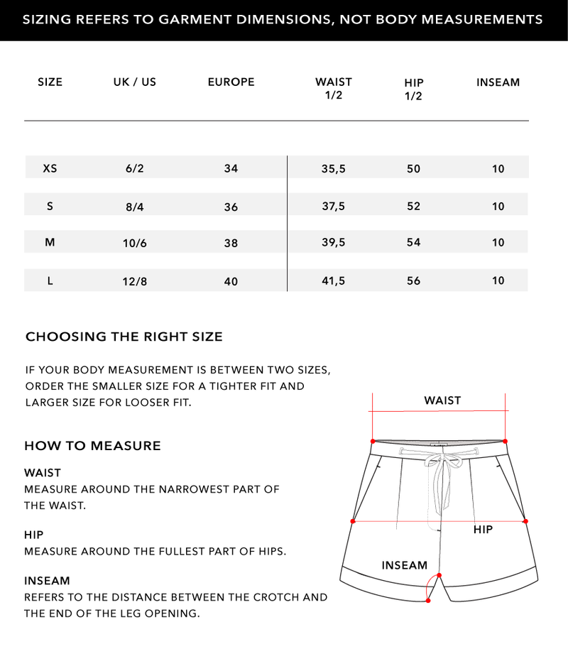 Size Chart 1