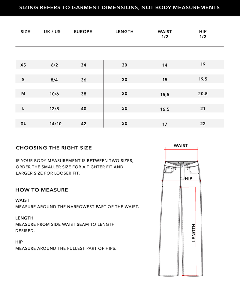 Size Chart 2