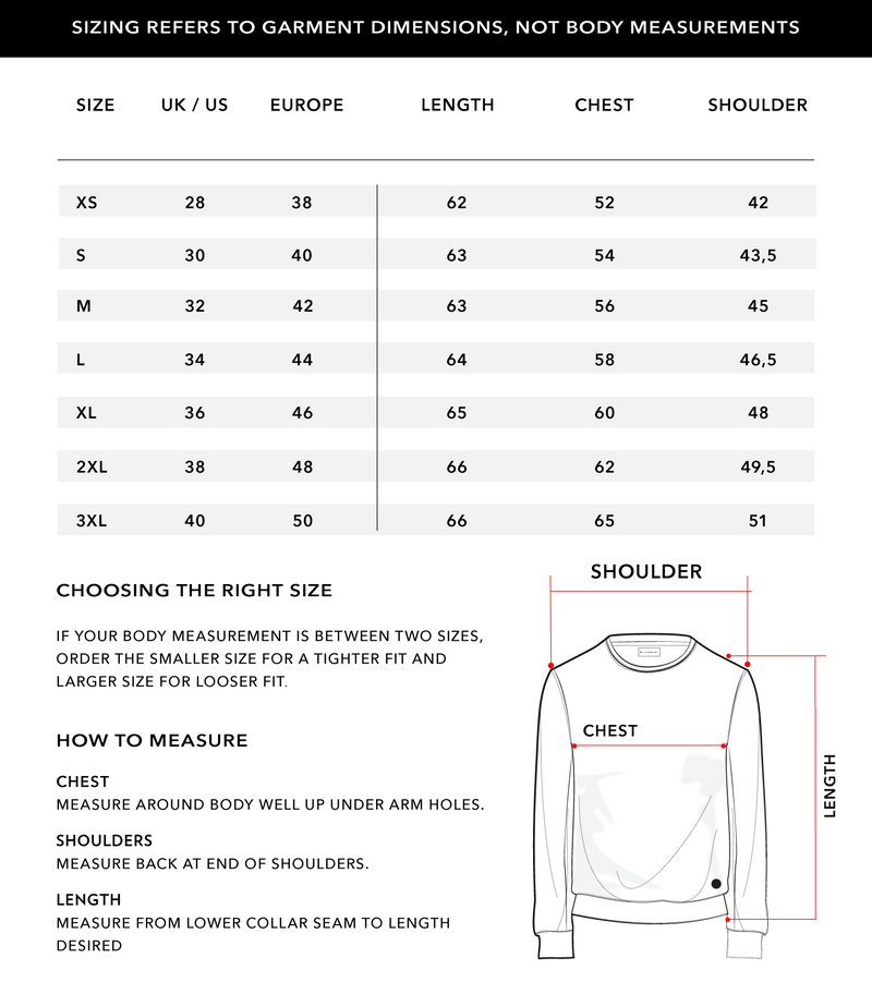 Size Chart 1