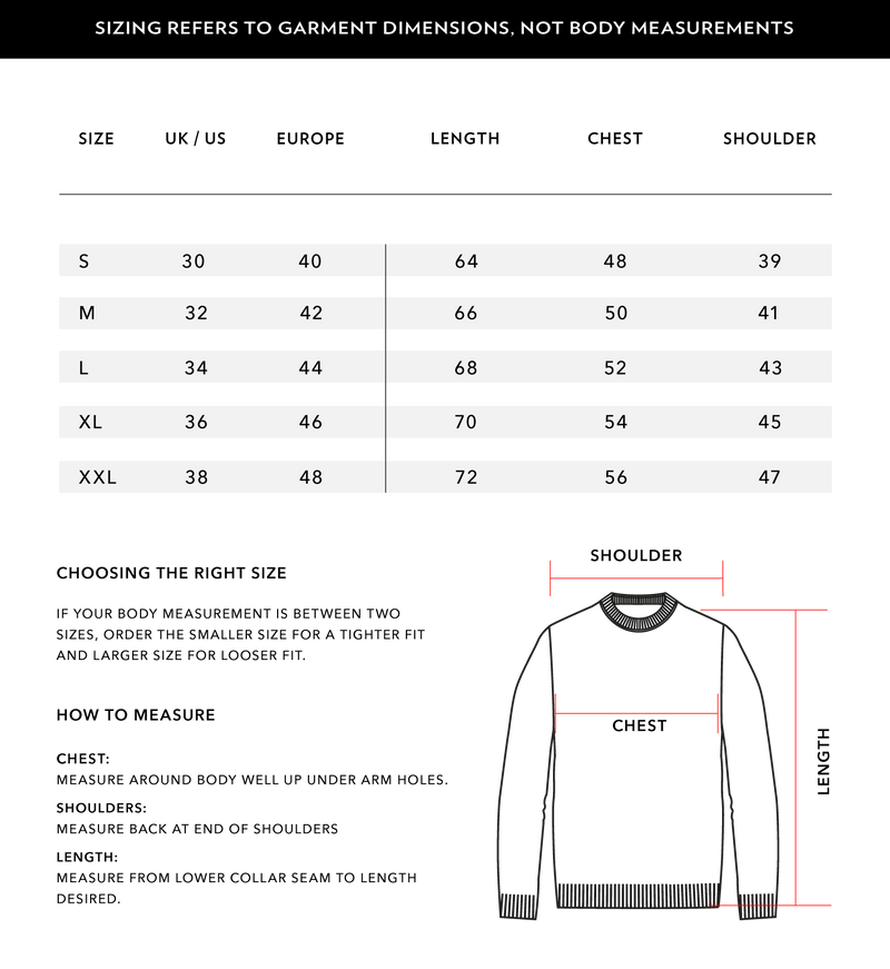 Size Chart 1