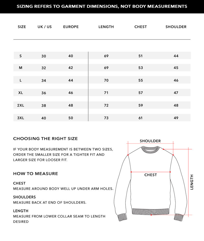 Size Chart 1