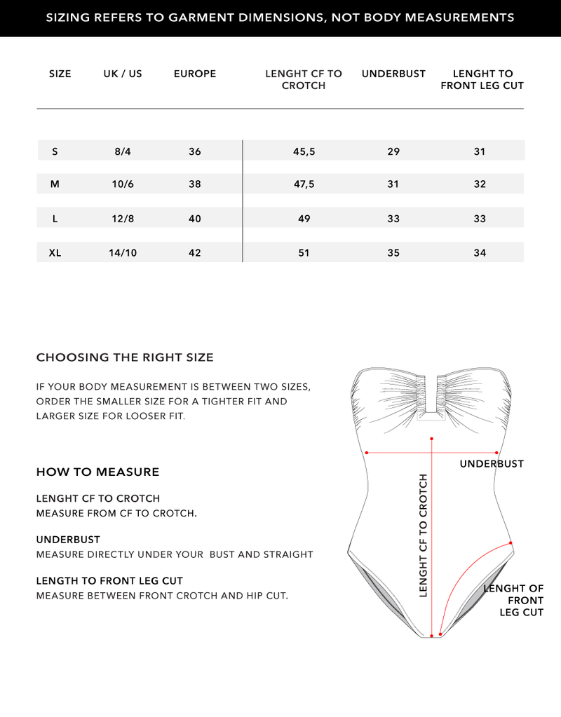 Size Chart 1