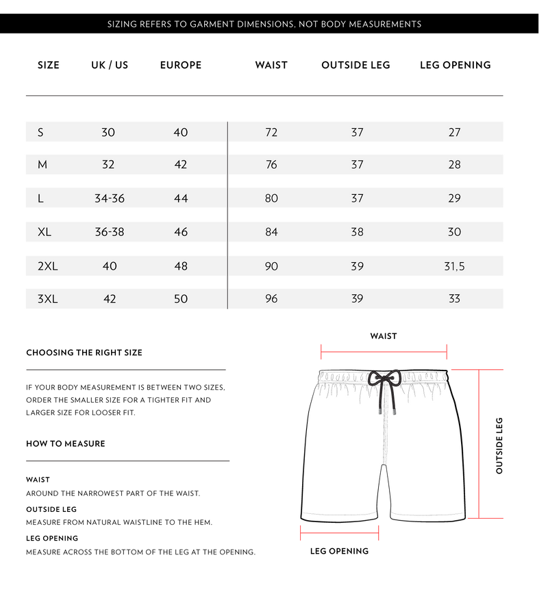 Size Chart 1