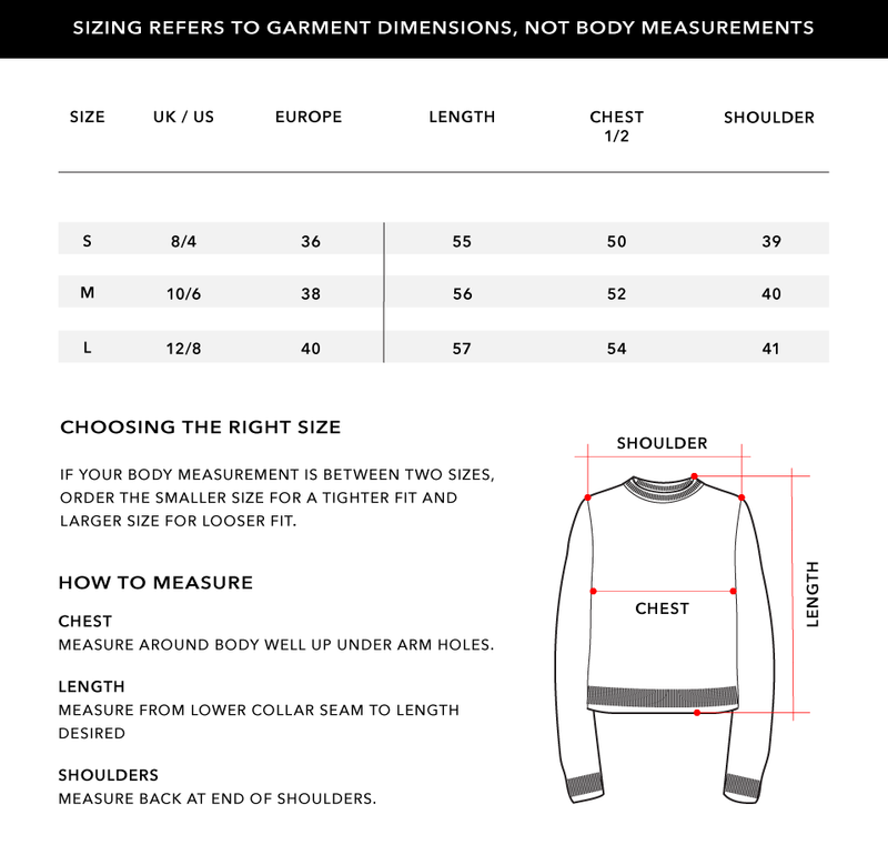 Size Chart 1