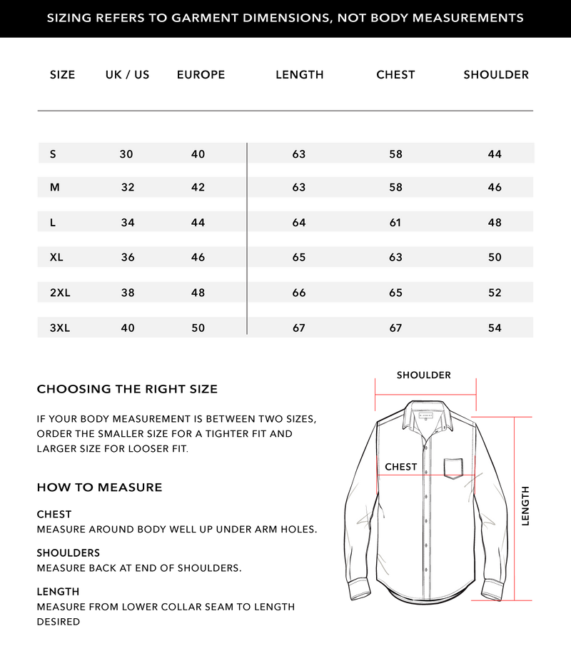 Size Chart 1
