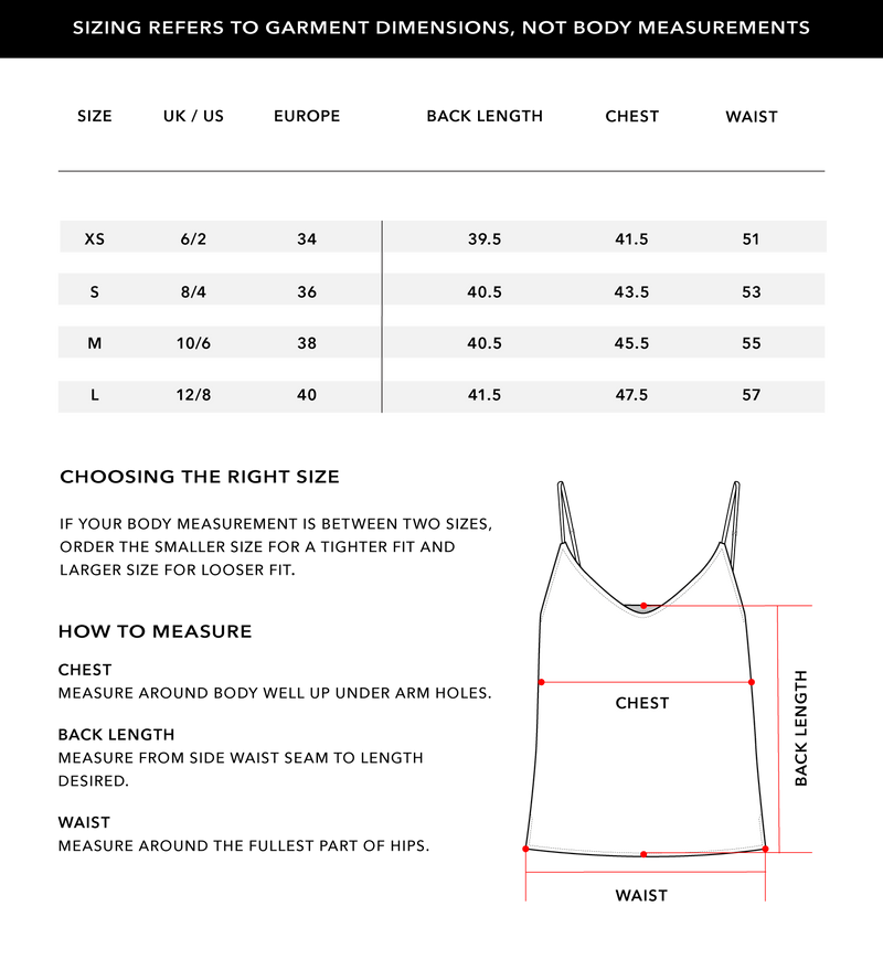 Size Chart 1