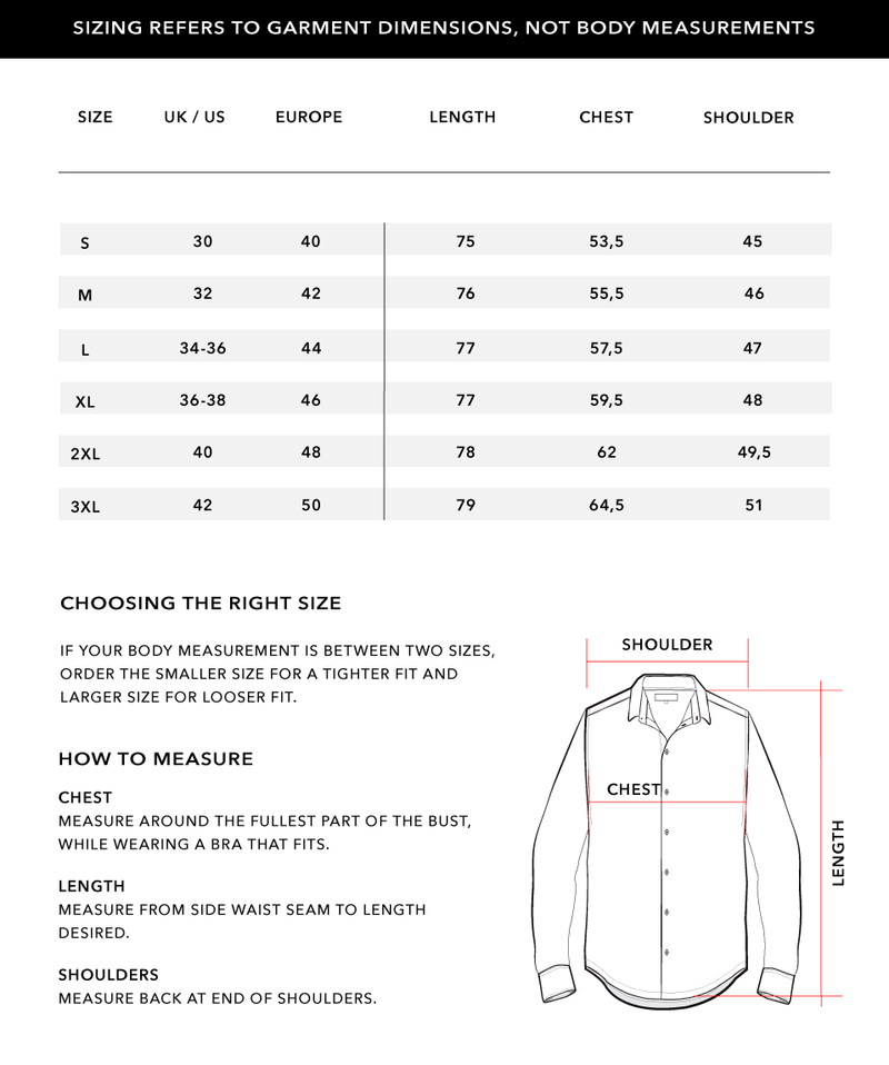 Size Chart 1