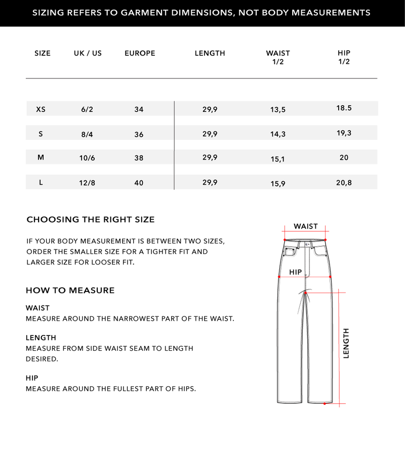 Size Chart 2