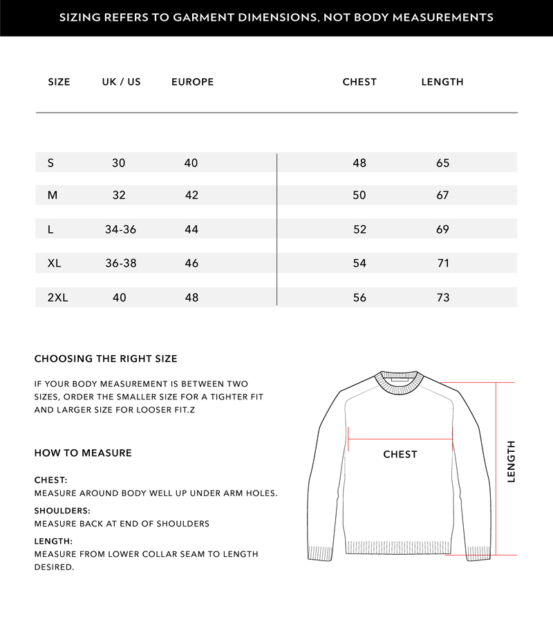 Size Chart 1