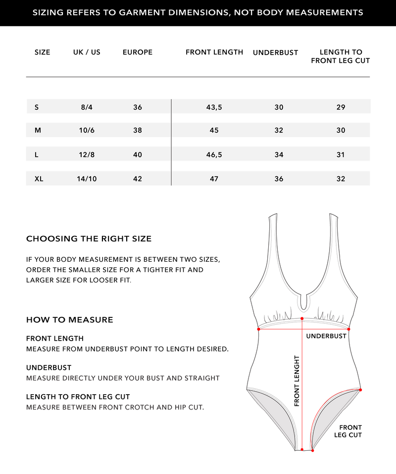Size Chart 1