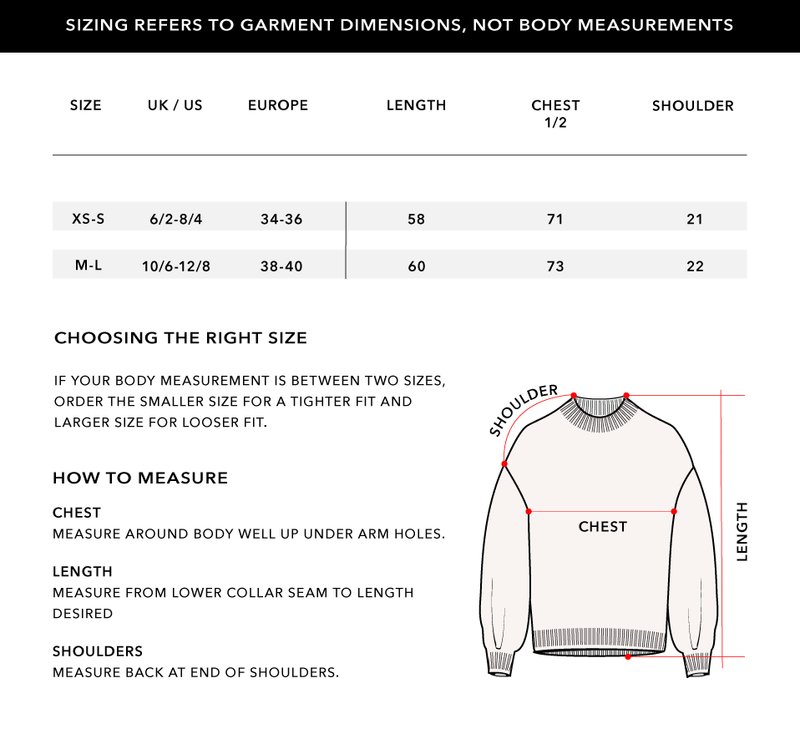 Size Chart 1