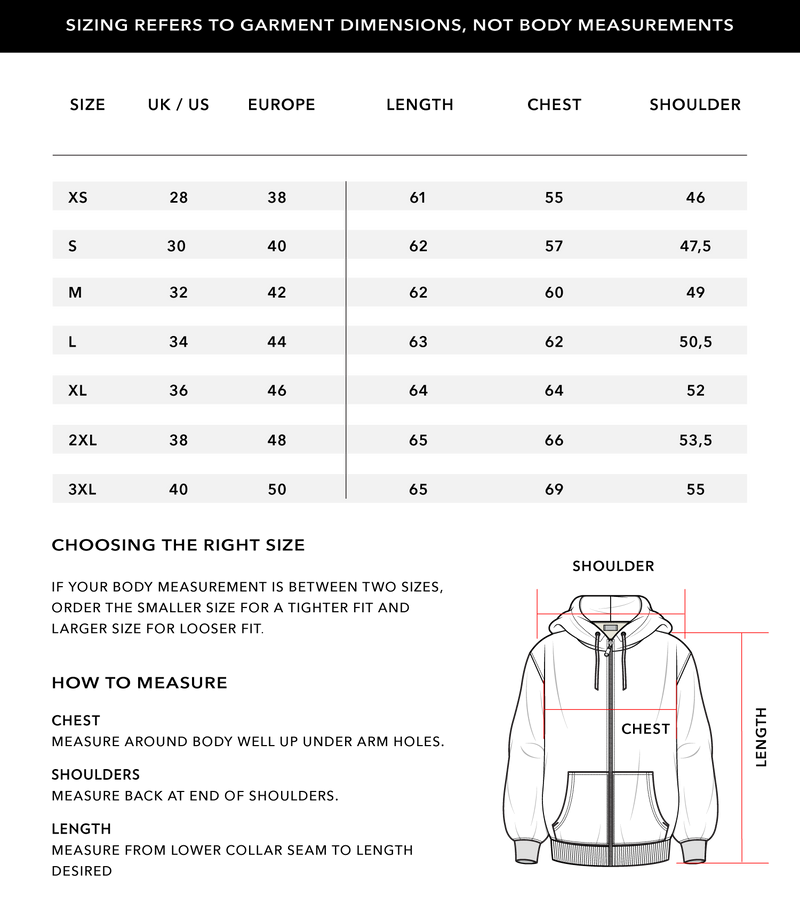 Size Chart 1