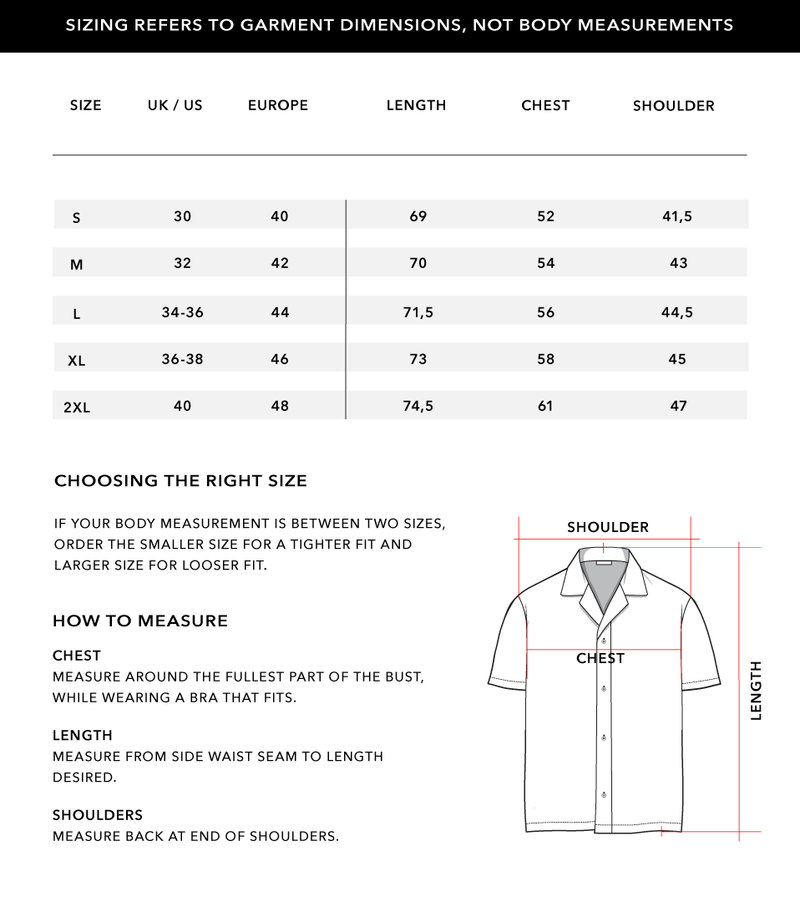 Size Chart 1