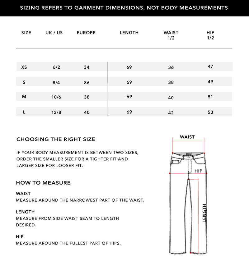 Size Chart 1