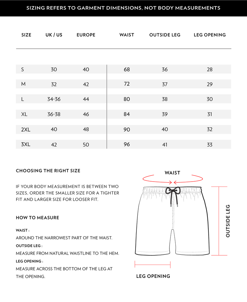 Size Chart 1