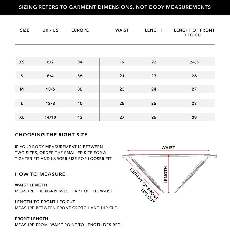 Size Chart 1