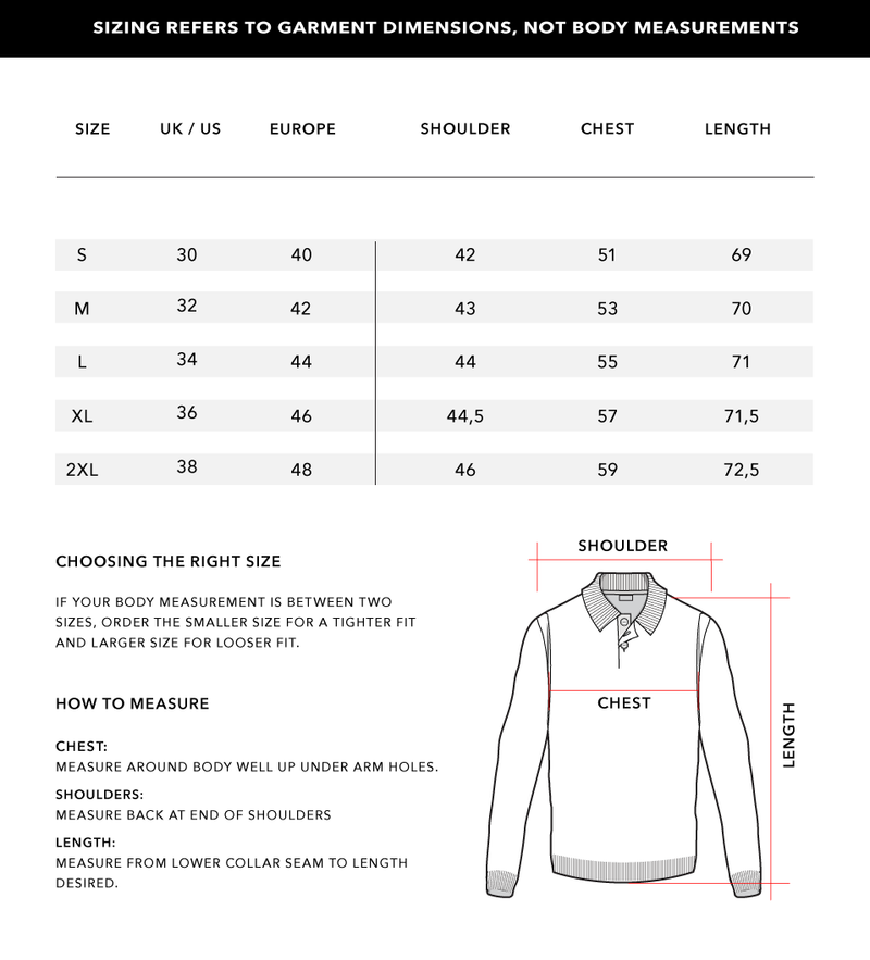 Size Chart 1