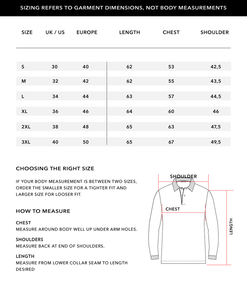 Size Chart 1